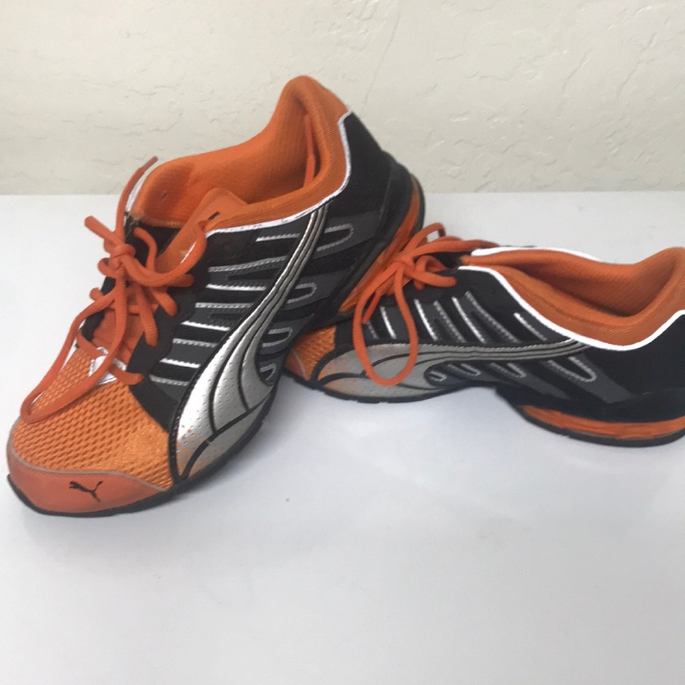 Orange Puma Shoes
